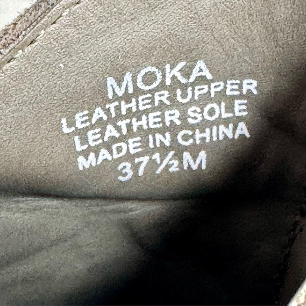 ASH Moka Ankle Booties Leather Heels Zipper Western Boots EU 37.5 | US 7 - 7.5 - Picture 12 of 15
